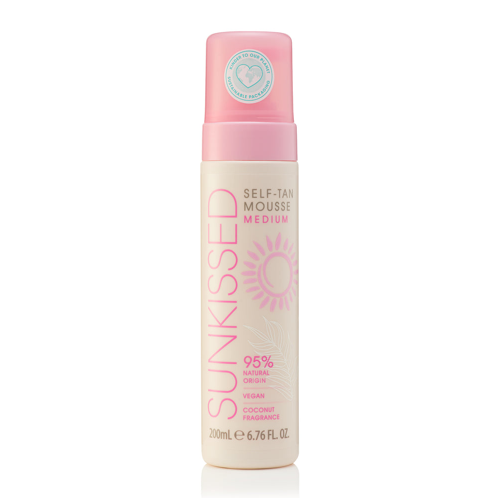 Sunkissed 95 Percent Natural Self Tan Mousse 200ml - Medium