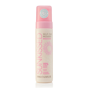 Sunkissed 95 Percent Natural Self Tan Mousse 200ml - Medium