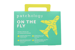 Patchology On the Fly Travel Set: Hydrate Sheet Mask 2pcs + Flash Eye Gel + Hydrating Lip Gel + Restoring Eye Gel