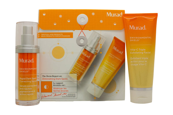 Murad The Derm Report Diminishing Dark Spots Gift Set 30ml Correcting Serum + 80 Face Exfoliator (This gift set contains:1x 30ml Rapid Dark Spot Correcting Serum1x 80ml Vita-C Triple Exfoliating Facial)