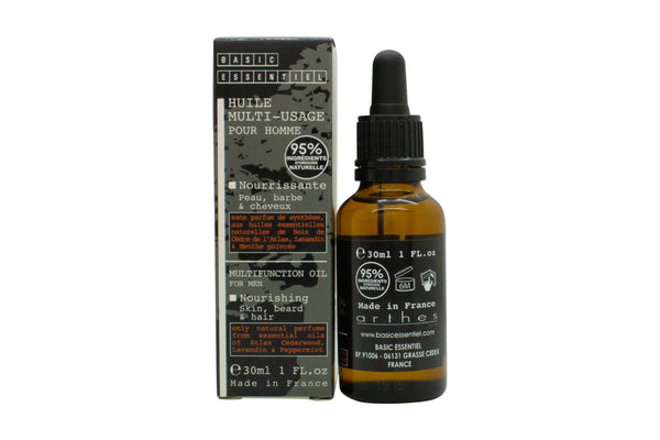 Bare Essentiels Multifunction For Men Nourishing Skin Beard & Hair Oil 30ml