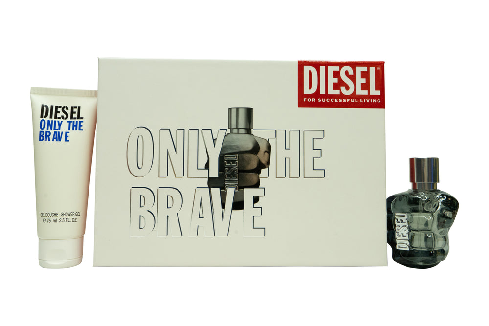 Diesel Only The Brave Gift Set 50ml EDT + 75ml Shower Gel