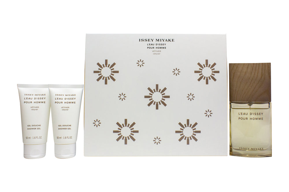 Issey Miyake L?Eau d?Issey pour Homme Vétiver Gift Set 50ml EDT + 2 x 50ml Shower Gel