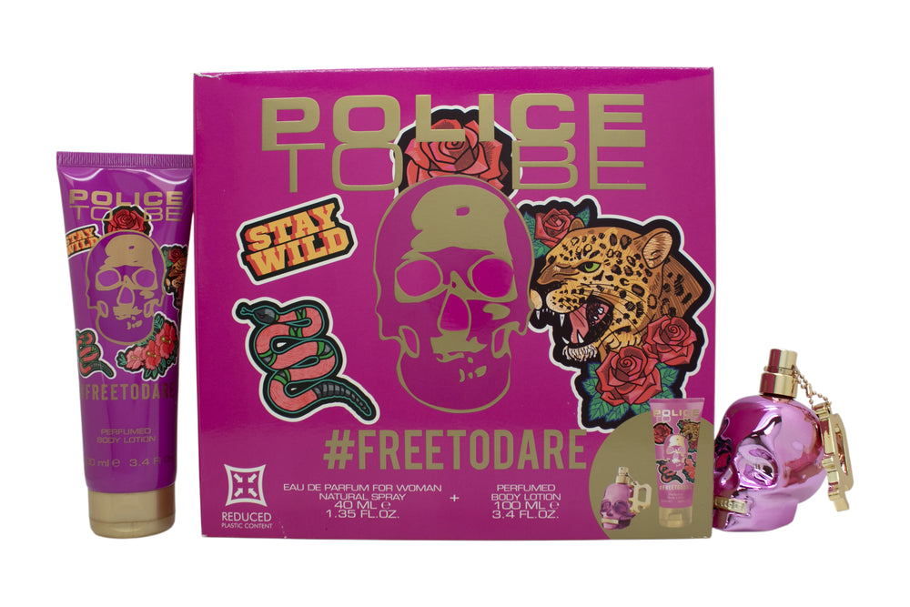 Police To Be #Freetodare Women Gift Set 40ml EDP + 100ml Body Lotion