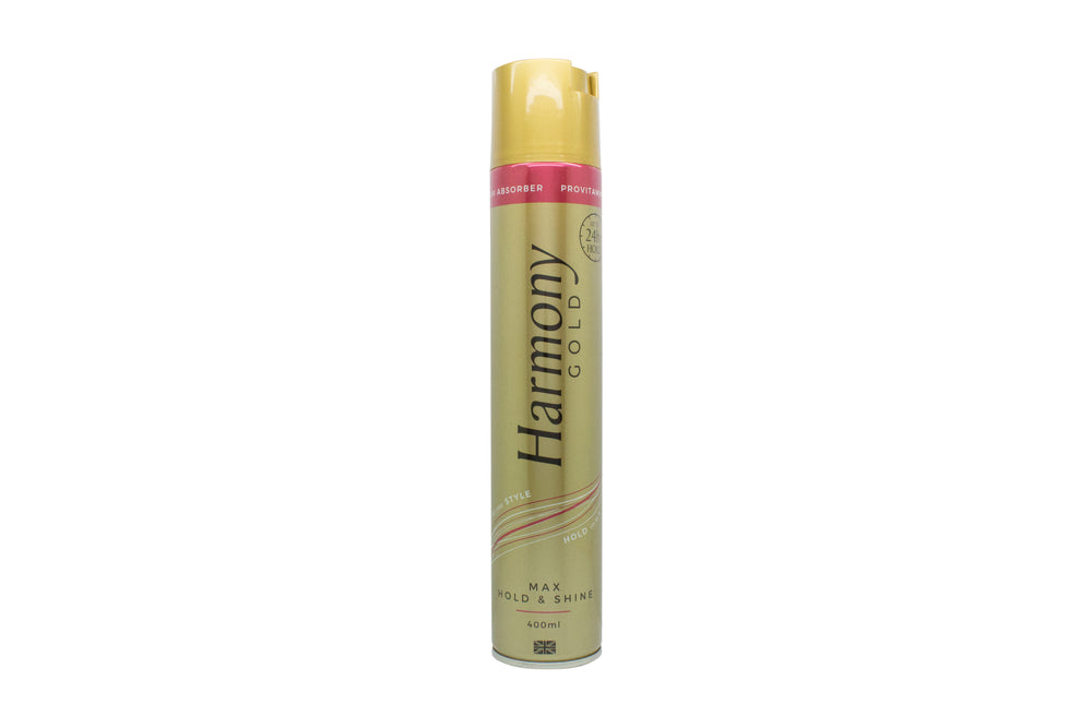 Harmony Gold Max Hold Shine Argan Oil Hairspray 400ml