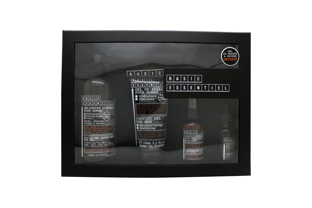Jeanne Arthes Bare Essentiel Gift Set 500ml Shower Gel + 150ml Shaving Gel + 30ml Multifunction Oil + 75ml Moisturizer