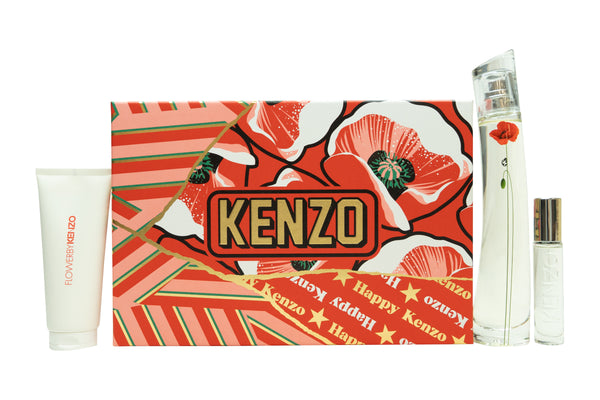Kenzo Flower by Kenzo La Récolte Parisienne Gift Set 75ml EDP + 10ml EDP + 75ml Body Lotion