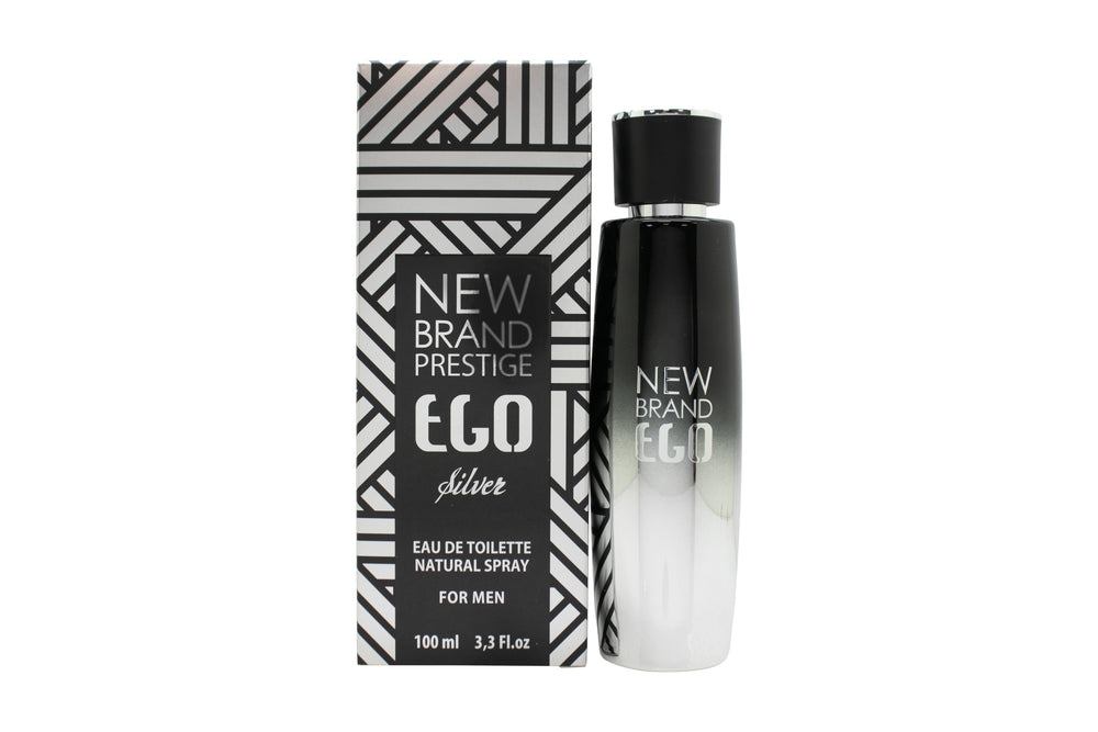 New Brand Parfums Ego Silver Eau de Toilette 100ml Spray