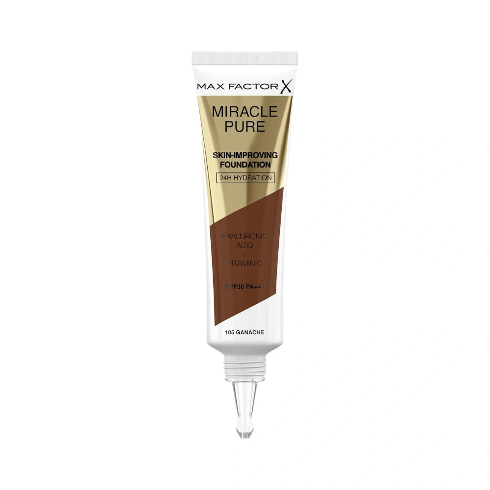 Max Factor Miracle Pure Skin Improving 24H Hydration 105 Ganache Foundation 30ml