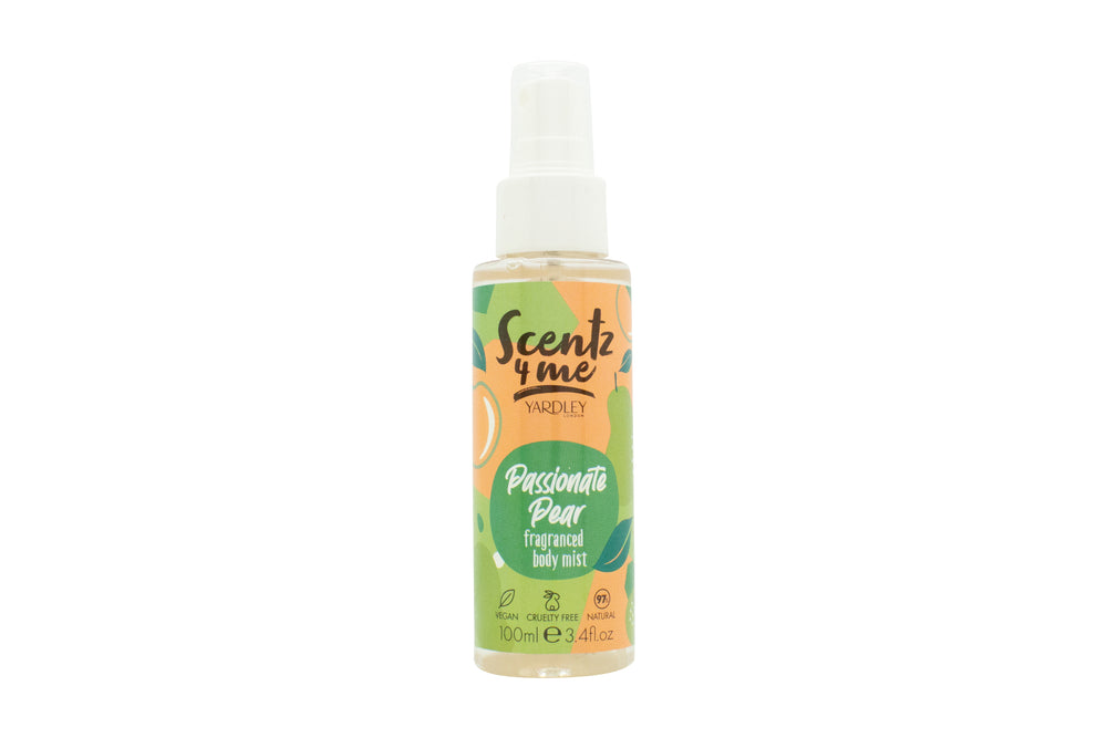Yardley Scentz 4 Me Fragranced Body Mist 100ml Spray - Passionate Pear
