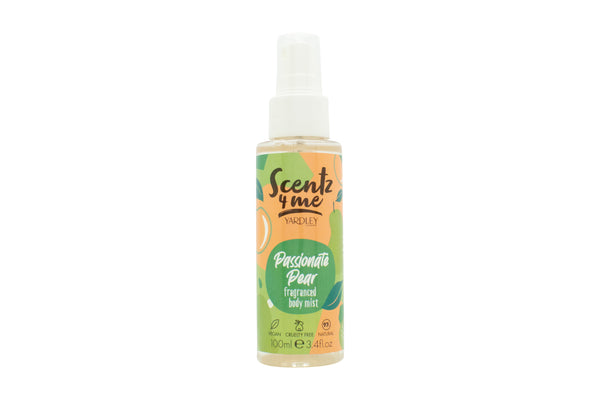 Yardley Scentz 4 Me Fragranced Body Mist 100ml Spray - Passionate Pear