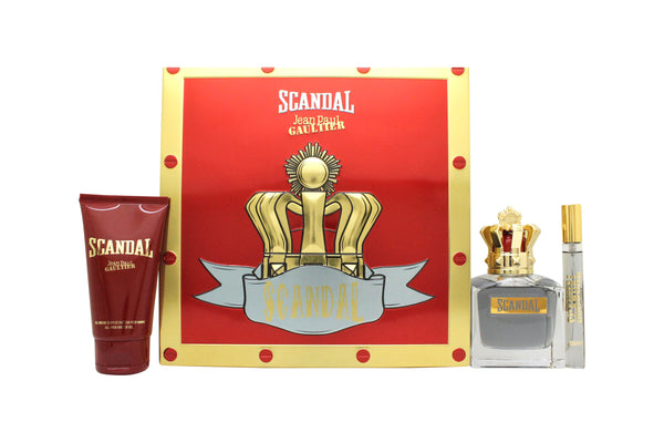 Jean Paul Gaultier Scandal Pour Homme Gift Set 100ml EDT + 10ml EDT + 75ml Shower Gel