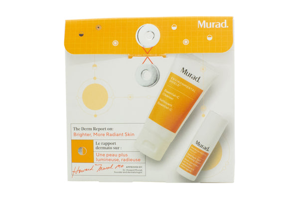 Murad The Derm Report Brighter More Radiant Skin Set 60ml Cleanser + 10ml Dark Spot Correcting Serum (This gift set contains:1x 60ml Essential-C Cleanser1x 10ml Rapid Dark Spot Correcting Serum)