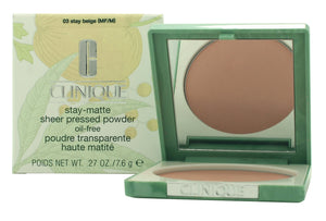 Clinique Stay-Matte Sheer Pressed Powder 7.6g - Stay Beige