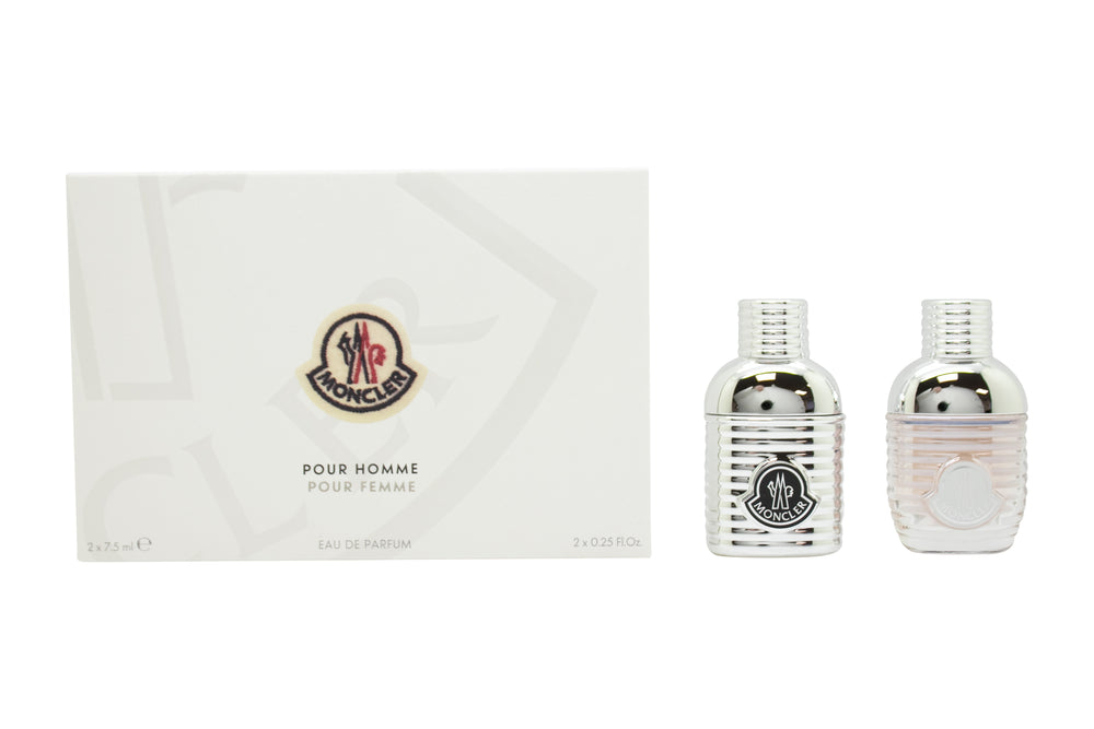 Moncler Gift Set: EDP Pour Homme 7.5ml - EDP Pour Femme 7.5ml