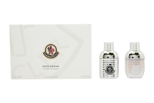 Moncler Gift Set: EDP Pour Homme 7.5ml - EDP Pour Femme 7.5ml