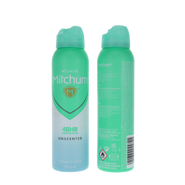 Mitchum Women Advanced Control Unscented 48HR 150ml Spray