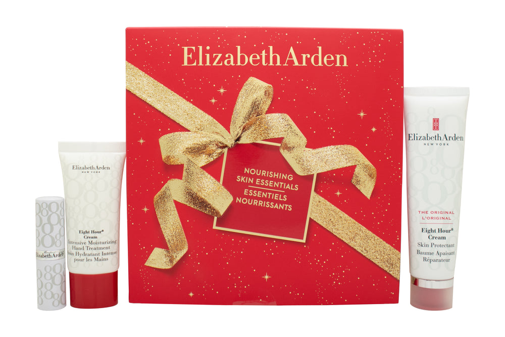 Elizabeth Arden Eight Hour Nourishing Skin Essentials Gift Set 50ml Cream Skin Protectant + 30ml Cream Intensive Moisturizing Hand Treatment + 3.7g Cream Lip Protectant Stick SPF15