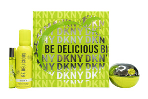 DKNY Be Delicious Gift Set 100ml EDP + 150ml Shower Mousse + 15ml EDP