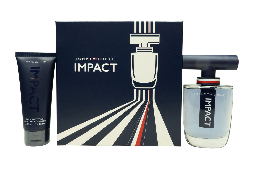 Tommy Hilfiger Impact Gift Set 100ml EDT + 100ml Hair & Body Wash + 4ml EDT