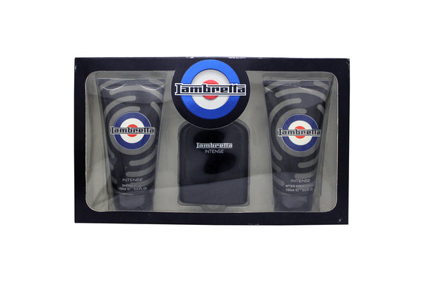 Lambretta Intense Gift Set 100ml EDP + 150ml Shower Gel + 150ml Aftershave Lotion