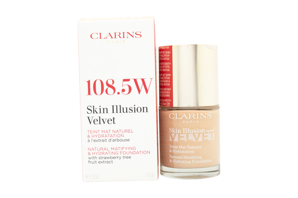 Clarins Skin Illusion Velvet Foundation 30ml - 108.5W Cashew