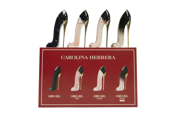 Carolina Herrera Good Girl Miniature Gift Set 7ml Good Girl EDP + 7ml Good Girl Blush EDP + 7ml Very Good Girl EDP + 7m Good Girl Blush Elixir EDP