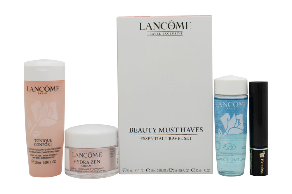 Lancôme Beauty Must-Haves Gift Set 50ml Tonique Confort + 30ml Bi-Facil Eye Make-up Remover + 15ml Hydra Zen Cream SPF15 + 2ml Hypnose Mascara - Black