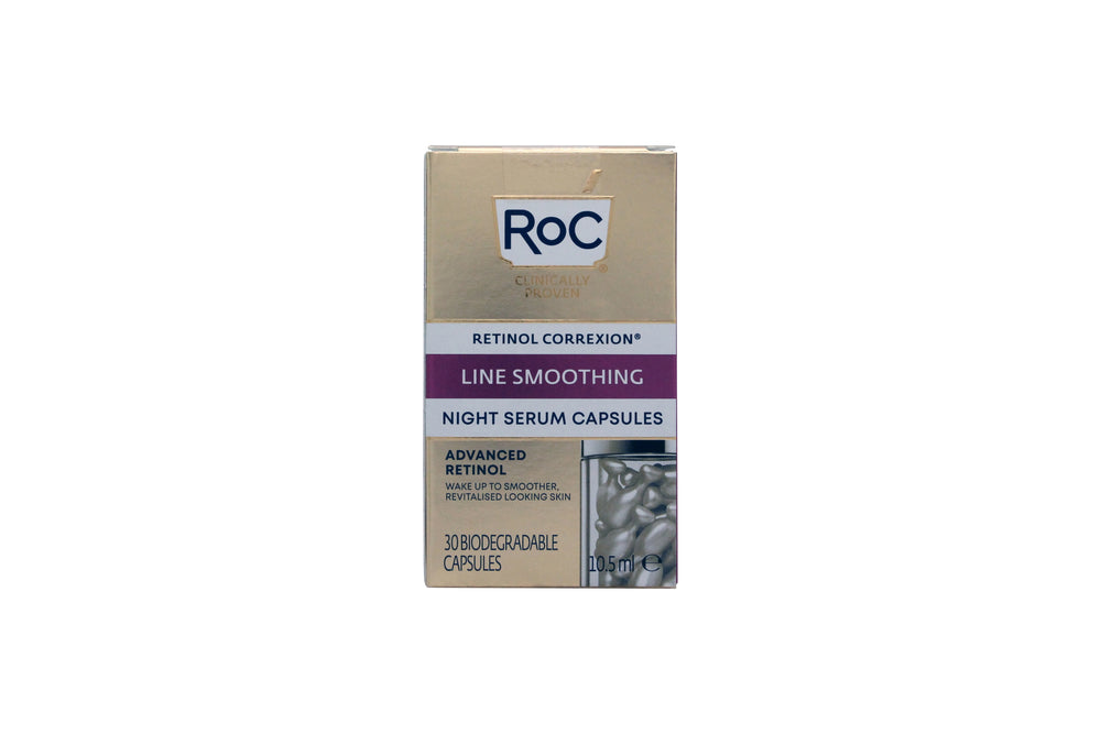 Roc Retinol Correxion Line Smoothing Night Serum 10.5ml - 30 Capsules