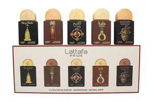 Lattafa Pride Gift Set Collection No.4 - 5 x 20ml (This set contains: Art of Arabia III AjwaaAl Qiam GoldMasaBrioche Vanille)