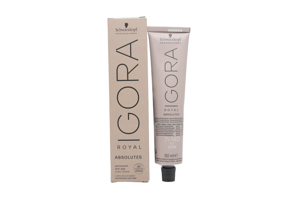 Schwarzkopf Igora Royal Absolutes Anti-Age Permanent Color Creme 60ml - 7-140