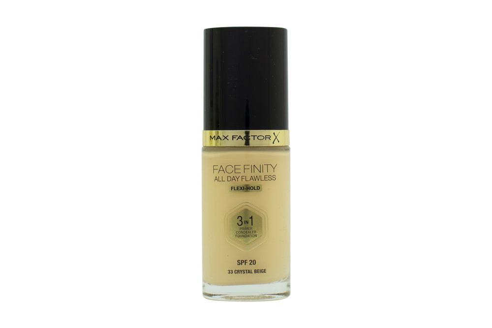 Max Factor Facefinity All Day Flawless 3 in 1 Foundation 30ml - 33 Crystal Beige