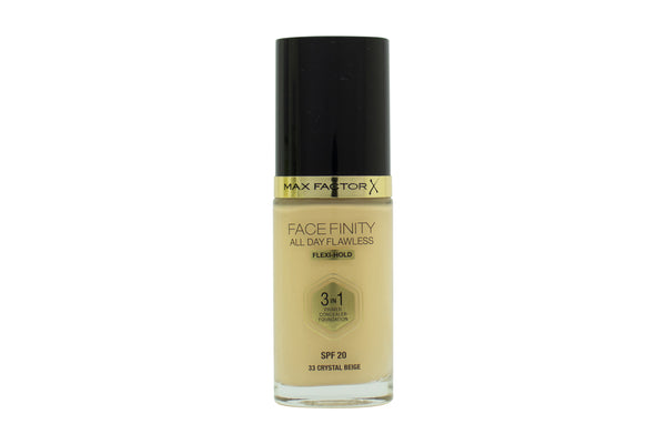 Max Factor Facefinity All Day Flawless 3 in 1 Foundation 30ml - 33 Crystal Beige