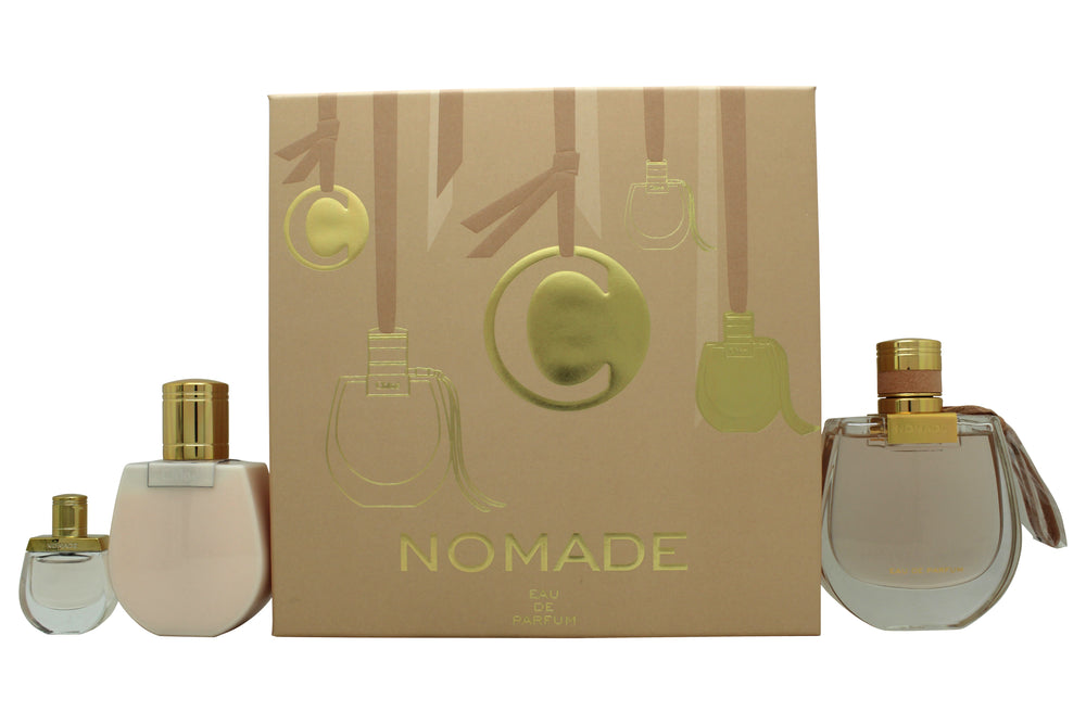 Chloé Nomade Gift Set 75ml EDP + 5ml EDP + 100ml Body Lotion
