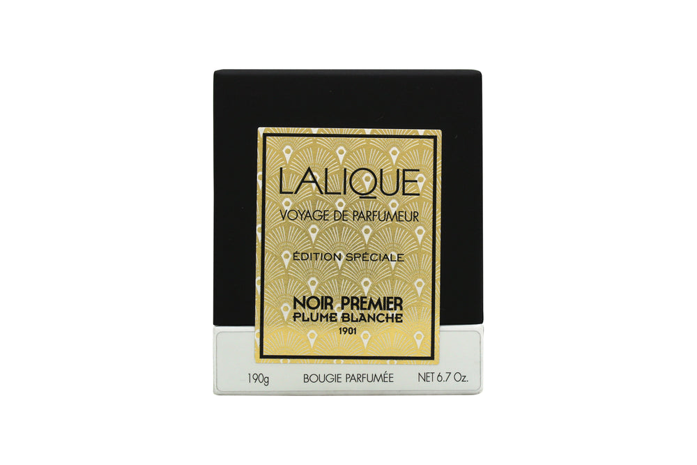 Lalique Candle 190g - Noir Premier Plume Blanche 1901