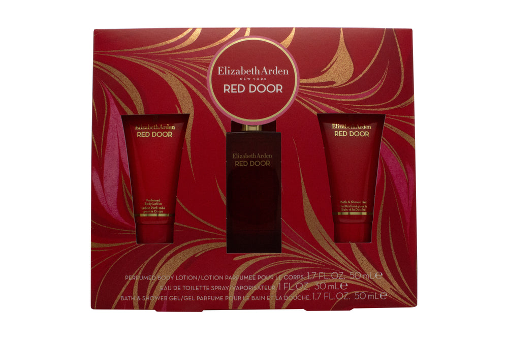 Elizabeth Arden Red Door Gift Set 30ml EDT + 50ml Perfumed Body Lotion + 50ml Bath & Shower Gel