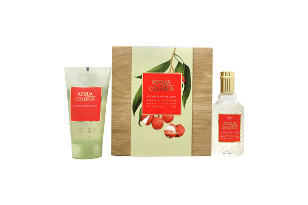 Mäurer & Wirtz 4711 Acqua Colonia Lychee & White Mint Gift Set 50ml EDC + 75ml Shower Gel