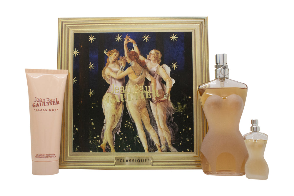 Jean Paul Gaultier Classique Gift Set 100ml EDT + 75ml Body Lotion + 6ml EDT