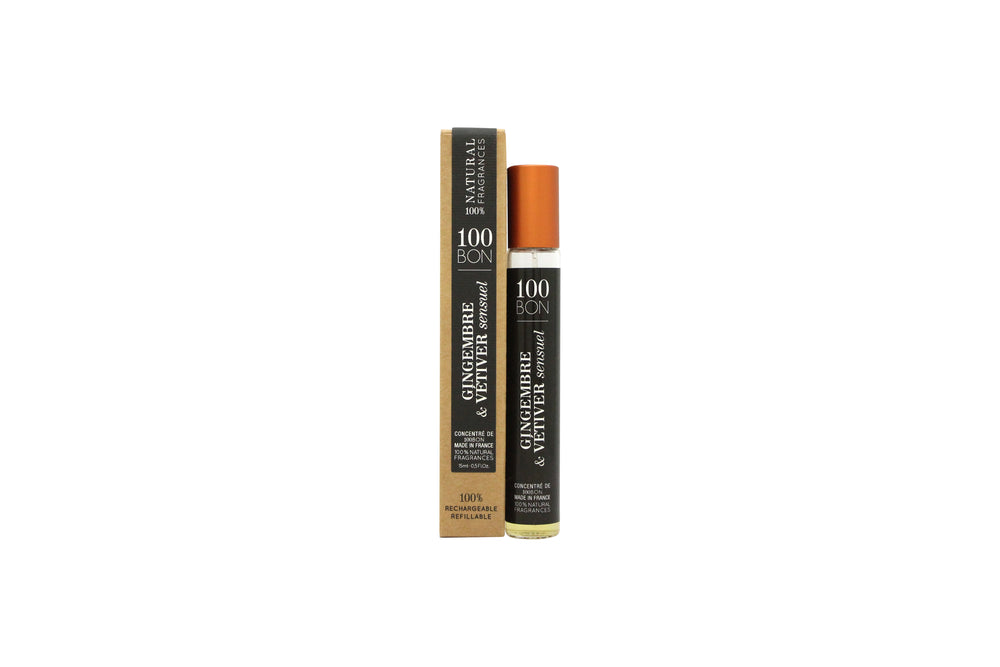 100BON Gingembre & Vétiver Sensuel Eau de Parfum Concentrate 15ml Spray