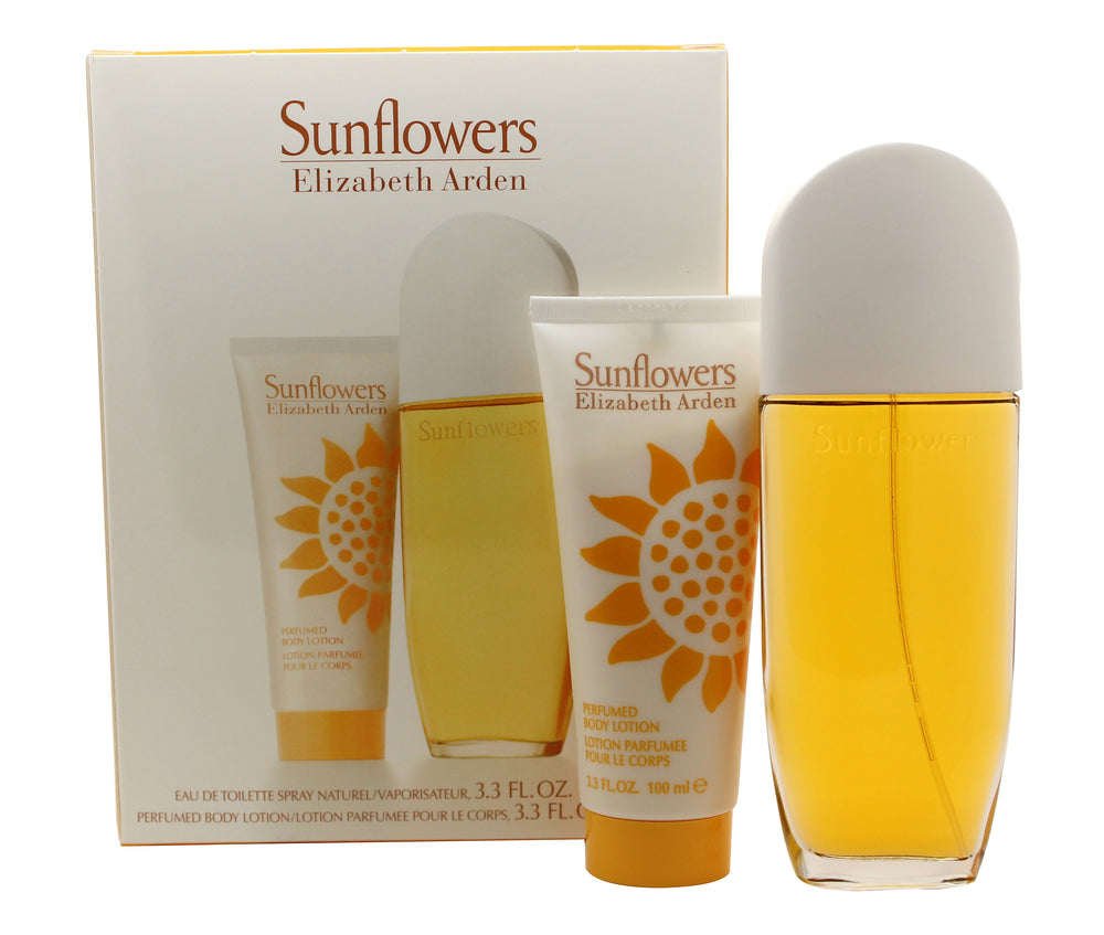 Elizabeth Arden Sunflowers Gift Set 100ml EDT + 100ml Body Lotion