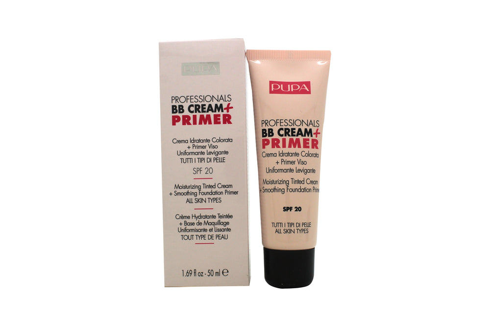 Pupa Professionals BB Cream + Primer For All Skin Types SPF20 50ml - 001 Nude