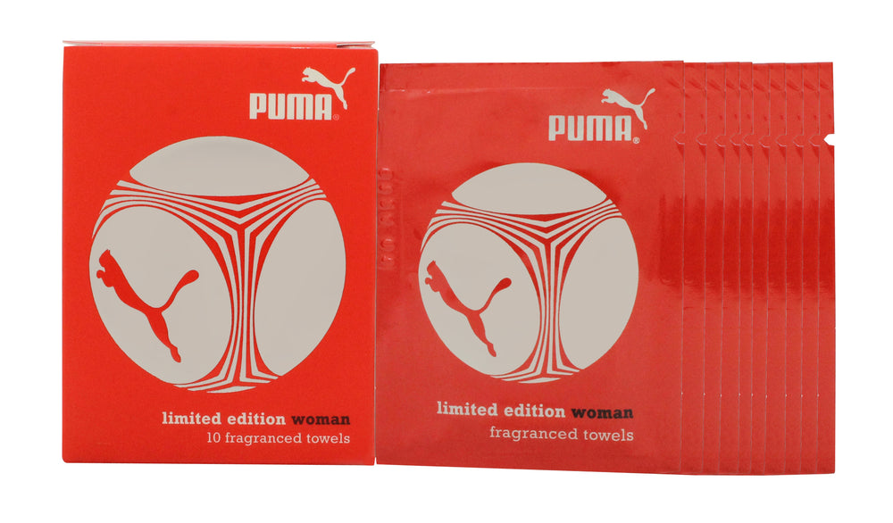 Puma Limited Edition Woman Fragranced Towels 10 x 3ml