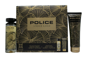 Police Amber Gold for Women Gift Set 100ml EDT + 125ml Body Lotion
