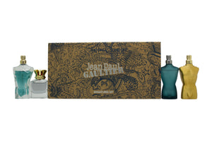 Jean Paul Gaultier Miniatures for Him Gift Set 7ml Le Male EDT + 7ml Le Beau EDT + 7ml Scandal Pour Homme EDT + 7ml Le Male Elixir EDP